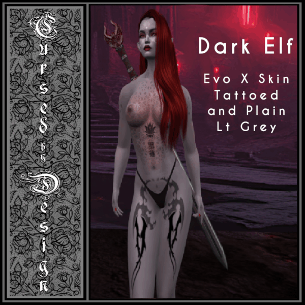 Cursed by Design Dark Elf Set Lt Grey (SB) V25