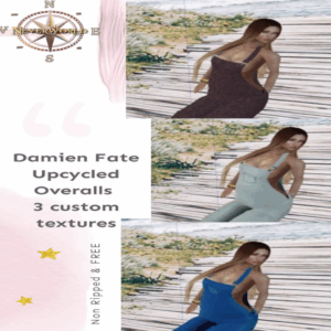Damien Fate Upcycled Overalls boxed