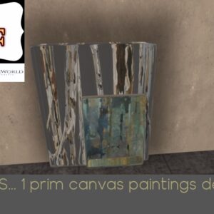 NEVERWORLD FINDS 1 PRIM CANVAS PAINTINGS
