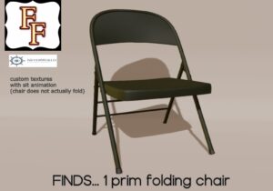 FINDS 1 PRIM FOLDING CHAIR