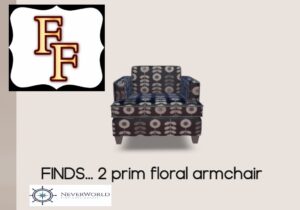FINDS Modern Floral Armchair