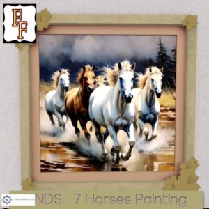 7 HORSES FRAMED