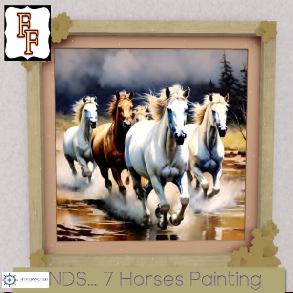 7 HORSES FRAMED