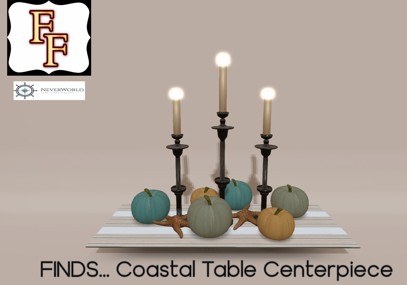 FINDS Coastal Autumn Table Decor