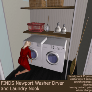 FINDS Newport Washer Dryer and Laundry Nook BOXED