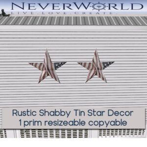NEVERWORLD Tin Star Rustic