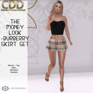 THE MONEY LOOK BURBERRY SKIRT SET SB FOR ATHENA
