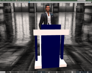 Esquire Podium in Blue