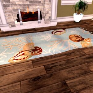 FINDS...2 COASTAL RUGS sb