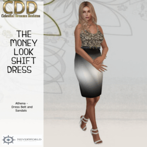 NW THE MONEY LOOK DIAMOND STRIPES DRESS SB