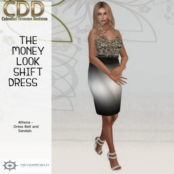 NW THE MONEY LOOK DIAMOND STRIPES DRESS SB