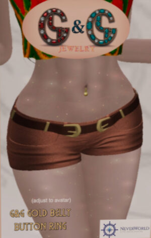 G&G Jewelry - GOLD BELLY BUTTON RING