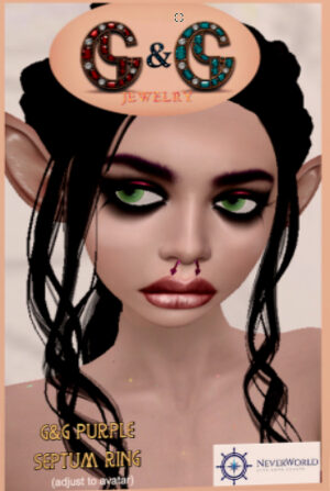 G&G Jewelry - PURPLE SEPTUM RING