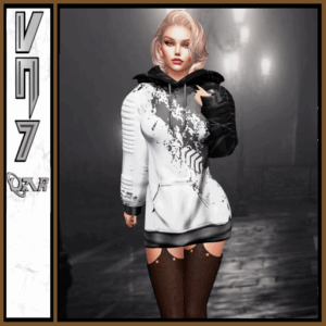 Abstract ribbed hoodie Athena / Gianni