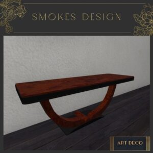 Art Deco Rosewood Console Table