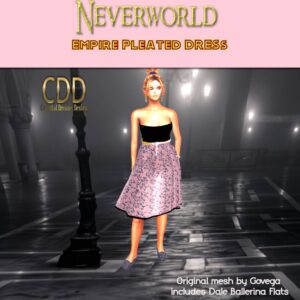 NEVERWORLD CDD Pleated Empire Dress