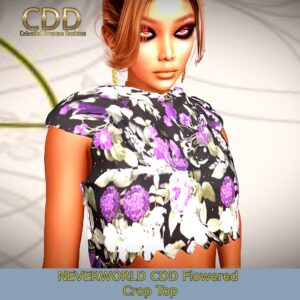 Neverworld CDD FLowered Crop Top