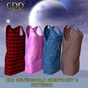 Sleeveless Nightshirt Pink Stripes