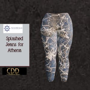 NEVERWORLD CDD Splashed Athena Jeans