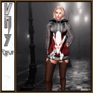 Crimson Dawn ribbed_hoodie Athena / Gianni sizes (sb)