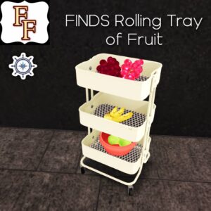 FINDS Rolling Tray- Fruits Set Up