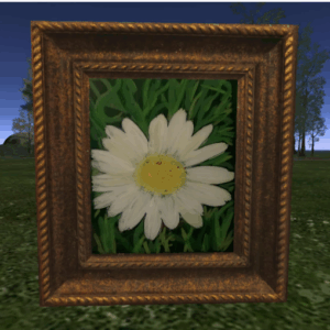 MWWC Mom's Daisy Reverse Painting on glass