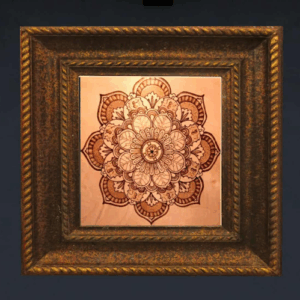 MWWC Pyrography Mandala by Me