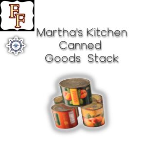 Martha's Kitchen Stacked Canned Goods