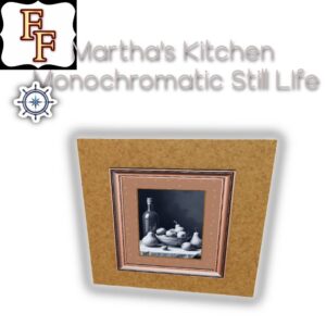Martha's Kitchen Art Monohrome Still LIfe