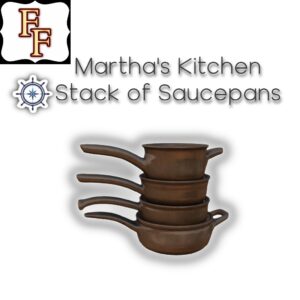 Martha's Kitchen Stack of Saucepans