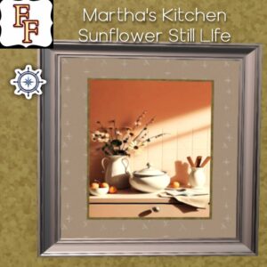 Martha's Kitchen Art Sunflower Still Life