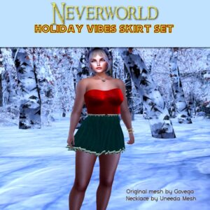 NEVERWORLD HOLIDAY VIBES SKIRT SET