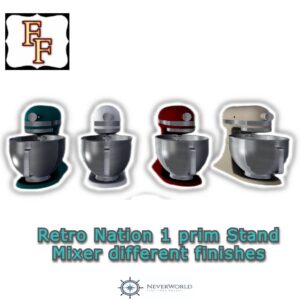 Retro Nation Stand Mixer Red