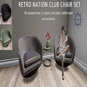 RETRO NATION MCM Club Chair Set
