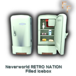 FINDS Filled Retro Icebox Fridge