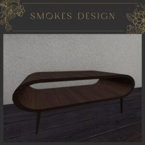 1950`s Rounded Coffee Table