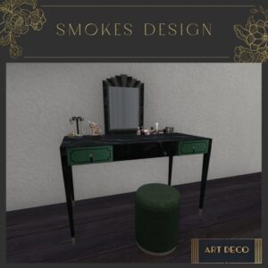 Art Deco Marble Dressing Table