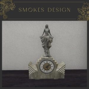 Art Deco Small Statue Clock