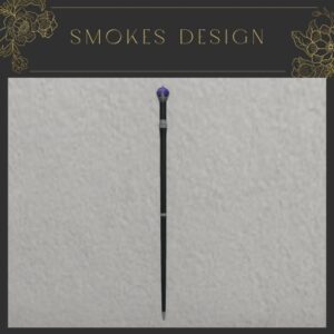 Mens Blue Gem Walking Cane