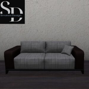 Leather Sofa Brown & Grey