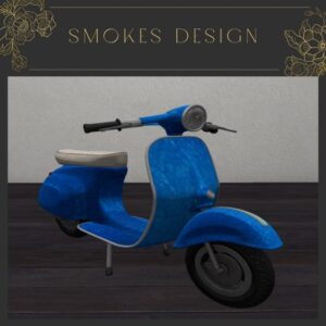 SMoKe Motors - 1960`s Custom Blue Vespa