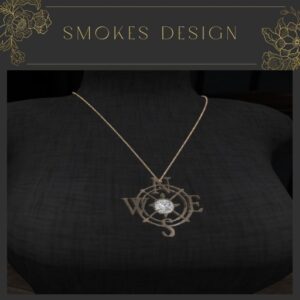 Gold & Diamond Compass Chain