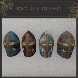 Medieval Crusader Helm Set