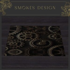 Steampunk Brass Gear Rug