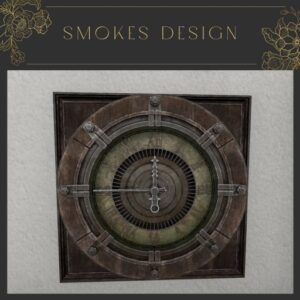 Steampunk Rusty Wall Clock