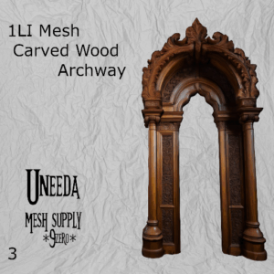 UNEEDA Mesh Carved Wood Archway 3