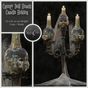 *RatzCatz* Creepy Doll Candle Holder