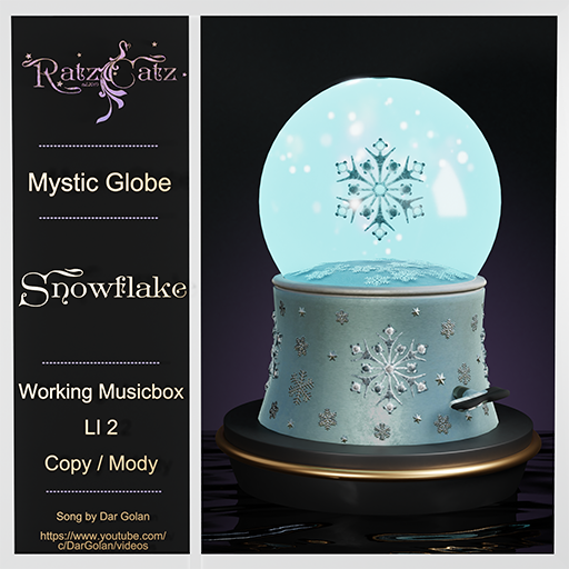 *RatzCatz* Mystic Snowglobe - Snowflake