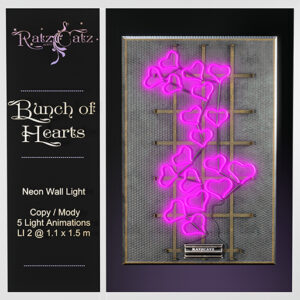 *RatzCatz* Neon Wall - Bunch of Hearts