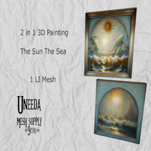 UNEEDA 2 in 1 Painting 'The Sun The Sea'
